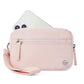 Pink Elegant WESTBRONCO Quilted Phone Bag Wallet