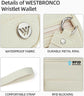Black Elegant WESTBRONCO Quilted Phone Bag Wallet