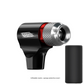 Black Portable CO2 Bike Tire Inflator with Nozzle - Quick Inflation for Road and Mountain Bikes