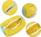 Grey 2piece Durable Sneaker Wash Bag for Washing Machine - Anti-Deformation Shoe Protector with Chenille Fabric
