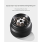 Grey Premium 7-Star Manual Coffee Grinder - Portable Bean Mil（R60pro）