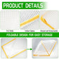 3 piece White Foldable Raised Garden Bed Cover - Vegetable Plant Protector(80 x 34 x 35 cm)