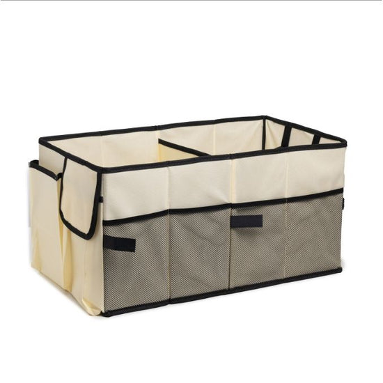 Off white Car Trunk Storage Box - Foldable Organizer