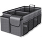 Grey Car Trunk Storage Box - Foldable Organizer