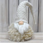 Off White Charming Handcrafted Christmas Gnome - Nordic Tomte Plush Figurine for Holiday Decor(14*14*48cm)