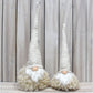 Off White Charming Handcrafted Christmas Gnome - Nordic Tomte Plush Figurine for Holiday Decor(14*14*48cm)