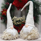 Off White Charming Handcrafted Christmas Gnome - Nordic Tomte Plush Figurine for Holiday Decor(14*14*48cm)