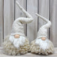 Off White Charming Handcrafted Christmas Gnome - Nordic Tomte Plush Figurine for Holiday Decor(14*14*48cm)