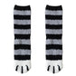 3-piece Black Cute Cat Paw Fuzzy Socks for Women - Plush Thermal Slipper Socks for Home & Lounging