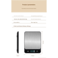 Black Slim Digital Kitchen Scale - High Precision Stainless Steel Food Scale for Baking & Cooking(10kg)