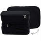 Black Durable Double-Zipper Expandable Water-Resistant Thick and Thin Clothing Storage Bag - Size 40*30*15CM