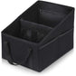 3-piece Black Car Trunk Storage Box - Large Capacity Oxford Cloth Foldable Car Seat Organizer