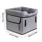 Black Car Pet Pad - Portable Dog Booster Seat for Safe and Comfortable Travel