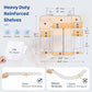 Beige Foldable Baby Crib Storage Hanging Bag - Large Capacity Organizer for Cribs and Changing Tables