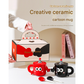 Red Quirky Ceramic Couples Mug Set - Fun and Unique Gift for Weddings and Special Occasions