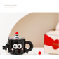 Red Quirky Ceramic Couples Mug Set - Fun and Unique Gift for Weddings and Special Occasions