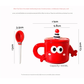 Red Quirky Ceramic Couples Mug Set - Fun and Unique Gift for Weddings and Special Occasions