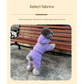 Red Warm Puffer Dog Coat - Waterproof Four-Legged Winter Jumpsuit for Small Dogs