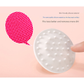 Pink Portable Dog Paw Cleaner Cup - Semi-Automatic 360-degree Rotating Foot Washer with Soft Silicone Bristles