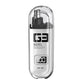White Painless Electric Nose & Ear Hair Trimmer - USB-C Rechargeable Grooming Tool with LED Battery Display for Men and Women