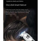 Black Professional Cordless Hair Clippers - USB Rechargeable Trimmer with LED Display for Barbers & Home Grooming