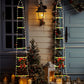 Festive Climbing Santa LED Ladder Light - USB Powered Outdoor Christmas Hanging Decoration with Remote(1.7m)