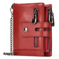 Red Genuine Leather Men&