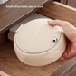 Cream color Modern Portable Sewing Kit - All-in-One Compact Organizer with Magnetic Pin Cushion for Home & Travel