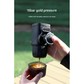Black Portable Hand Press Espresso Machine - Compatible with Espresso Capsules and Ground Coffee for Home, Travel, and Outdoor Use