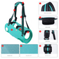 Black Pet Support Harness for Senior and Disabled Dogs - Adjustable Chest and Back Support Leash(Size S)