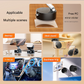 Black Multi-Functional Vacuum Suction Cup Stand - Foldable, Extendable Kitchen Lazy Person&