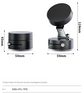 Black Multi-Functional Vacuum Suction Cup Stand - Foldable, Extendable Kitchen Lazy Person&