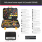 168-Piece Ultimate Hand Tool Kit - Comprehensive Household & Auto Repair Set with Socket Wrenches, Pliers, Screwdrivers & Portable Storage Case