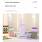 2-Piece Grey Mini Desktop Humidifier - Portable Mist Maker for Home and Car Use
