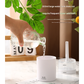 2-Piece Grey Mini Desktop Humidifier - Portable Mist Maker for Home and Car Use