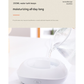 White Mini USB Aromatherapy Diffuser with Flame Projection - Portable Humidifier for Home and Car Use