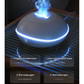 Wood grain Mini USB Aromatherapy Diffuser with Flame Projection - Portable Humidifier for Home and Car Use