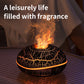 Crack color Mini USB Aromatherapy Diffuser with Flame Projection - Portable Humidifier for Home and Car Use