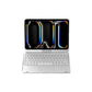 Silver Magic Keyboard Case for ipad Air6/Air7 11-inch, Bluetooth Keyboard with RGB Backlight & Precision Trackpad