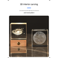 Stroll through the starry sky Luminous 3D Crystal Cube Night Light - Laser Engraved Artwork with Solid Wood Base