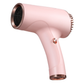 Pink Ultra-Lightweight Ionic Cordless Hair Dryer, USB Rechargeable Portable Blow Dryer with Cool Air for Travel & Home