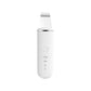 White Professional Ultrasonic Skin Scrubber - 4-in-1 Facial Spatula for Deep Cleaning, Blackhead Removal, and EMS Lifting