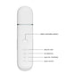 Purple Professional Ultrasonic Skin Scrubber - 4-in-1 Facial Spatula for Deep Cleaning, Blackhead Removal, and EMS Lifting