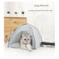 Green Premium Portable Pet Tent Bed with Cooling Mat - Breathable Foldable Outdoor Indoor Cat Dog House Shelter for Summer(Size: S)