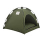 Green Premium Portable Pet Tent Bed with Cooling Mat - Breathable Foldable Outdoor Indoor Cat Dog House Shelter for Summer(Size: M)