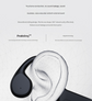 Black and red IPX8 Waterproof Swimming Headphones - Bone Conduction with 32GB MP3 Player