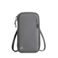 Grey RFID Blocking Travel Wallet - Multi-functional Large Capacity Passport Holder & Card Organizer with Adjustable Strap for Men & Women