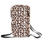 Leopard print RFID Blocking Travel Wallet - Multi-functional Large Capacity Passport Holder & Card Organizer with Adjustable Strap for Men & Women