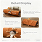 Grey Premium Soft Suede Cat Tunnel - Collapsible Play Tube with Peek-a-Boo Hole & Hanging Ball(1.2m)