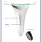 MJ-400 white Rechargeable EMS Facial & Neck Sculpting Device - 3-in-1 LED Light Therapy Massager(Three colors)